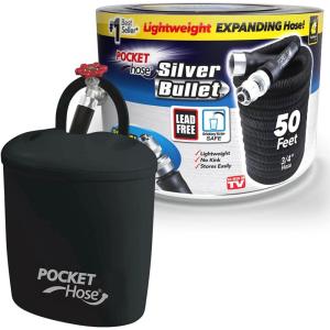imageAs Seen On TV Pocket Hose 50 Ft  Pocket Hose Holder Bundle