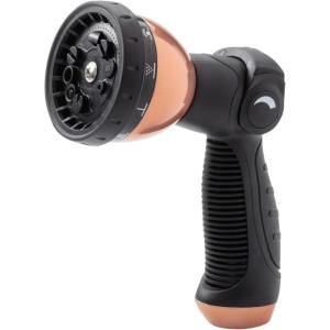 imagePocket Hose Copper Bullet Spray Nozzle Infused with Copper ASSEENONTV 10 Spray Patterns Easy Thumb Control OnOff Valve LeadFree Ergonomically Designed NonSlip Grip HighPressure