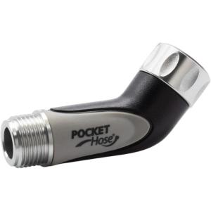 imagePocket Hose Silver Bullet Elbow Connector ASSEENONTV LeadFree ampamp Drinking WaterSafe 46 Angle Extends Hose Life Connects to Any Standard Faucet  Inlet ampamp Outlet Ends LeakProof