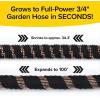 imagePocket Hose Copper Bullet ASSEENONTV Expands to 100 ft REMOVABLE Turbo Shot MultiPattern Nozzle 650psi 34 in Solid Copper Anodized Aluminum Fittings LeadFree Lightweight NoKink Garden Hose