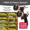 imagePocket Hose Copper Bullet Expandable Garden Hose 100 FT w10 Pattern Thumb Spray Nozzle ASSEENONTV 650psi 34 in Patented LeadFree UltraLightweight Solid Copper Anodized Aluminum FittingsNoKink