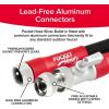 imagePocket Hose Silver Bullet 20 Expandable Garden Hose 100FT with Turbo Shot Nozzle ASSEENONTV LeadFree Solid Aluminum Connectors Easy OnOff Valve KinkFree LeakProofHardware Tubing