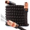 image2024 Pocket Hose Copper Bullet ASSEENONTV Expands to 75 ft REMOVABLE Turbo Shot MultiPattern Nozzle 650psi 34 in Solid Copper Anodized Aluminum Fittings LeadFree Lightweight NoKink Garden Hose