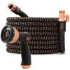 imagePocket Hose Copper Bullet Expandable Garden Hose 100 FT w10 Pattern Thumb Spray Nozzle ASSEENONTV 650psi 34 in Patented LeadFree UltraLightweight Solid Copper Anodized Aluminum FittingsNoKink