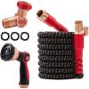imagePocket Hose Copper Head wNew Pocket Pivot Expandable Garden Hose 50 FT ASSEENONTV Swivels 360 Advanced TriTex Tubing ampamp Force Field Jacket 3X Stronger LeadFree NoKink AntiBurst wAPT