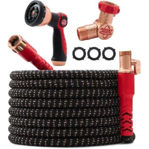 imagePocket Hose Copper Head wNew Pocket Pivot Expandable Garden Hose 100FT ASSEENONTV Swivels 360 Advanced TriTex Tubing ampamp Force Field Jacket 3X Stronger LeadFree NoKink AntiBurst wAPT
