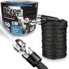 image:imagePocket Hose Razor Blast NonExpandable 50 Ft Tubro Shot Nozzle Multiple Spray Patterns ExtraRugged Lightweight Garden Hose 34 in Solid Aluminum LeadFree Fittings Lightweight NoKink AntiLeak