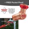 image:imagePocket Hose Ballistic 50 FT Expandable Garden Hose wPocket Pivot Swivel Connector AntiBurst Sleeve Reinforced with Bulletproof Fiber Lightweight NoKink Compact UVProtected AS SEEN ON TVRegular