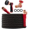 image:imagePocket Hose Ballistic 50 FT Expandable Garden Hose wPocket Pivot Swivel Connector AntiBurst Sleeve Reinforced with Bulletproof Fiber Lightweight NoKink Compact UVProtected AS SEEN ON TVRegular