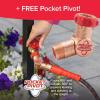 image:imagePocket Hose Ballistic 50 FT Expandable Garden Hose wPocket Pivot Swivel Connector AntiBurst Sleeve Reinforced with Bulletproof Fiber Lightweight NoKink Compact UVProtected AS SEEN ON TVBallistic
