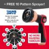 image:imagePocket Hose Ballistic 50 FT Expandable Garden Hose wPocket Pivot Swivel Connector AntiBurst Sleeve Reinforced with Bulletproof Fiber Lightweight NoKink Compact UVProtected AS SEEN ON TVRegular