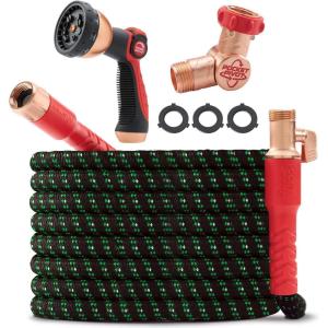image:imagePocket Hose Ballistic Double UV Edition 50 FT Expandable Garden Hose wPocket Pivot Swivel Connector AntiBurst Sleeve Reinforced wBulletproof Fiber Lightweight NoKink Compact AS SEEN ON TV100ft
