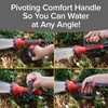 image:imagePocket Hose Aqua Handle Hose Nozzle EasytoHold Pivoting Ergonomic Grip for Weak Hands amp Arthritis 9 Patterns Easy Flow Control RedRed and Black