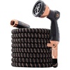 image:imagePocket Hose 100 FT Copper Bullet Expandable Hose wThumb Spray Nozzle AS SEEN ON TV 650psi 34 in Solid Copper Anodized Aluminum Fittings LeadFree Lightweight NoKink