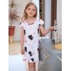 imageWonderBabe 2Pcs Girls Nightgowns Unicorn Pajamas Toddler Nightgown Sleepwear Flutter Short Sleeves Night Gowns for KidsAcat