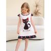 imageWonderBabe 2Pcs Girls Nightgowns Unicorn Pajamas Toddler Nightgown Sleepwear Flutter Short Sleeves Night Gowns for KidsAcat