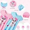 imageWonderBabe 2Pcs Girls Nightgowns Unicorn Pajamas Toddler Nightgown Sleepwear Flutter Short Sleeves Night Gowns for KidsBcat