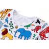imageWonderBabe Girls Dresses Toddler Dinosaur Summer Sundress Kids Short Sleeve School Casual A Line Twirly Skater DressesAanimals