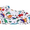 imageWonderBabe Girls Dresses Toddler Dinosaur Summer Sundress Kids Short Sleeve School Casual A Line Twirly Skater DressesAdinosaur