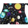 imageWonderBabe Girls Dresses Toddler Dinosaur Summer Sundress Kids Short Sleeve School Casual A Line Twirly Skater DressesAgalaxy