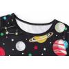 imageWonderBabe Girls Dresses Toddler Dinosaur Summer Sundress Kids Short Sleeve School Casual A Line Twirly Skater DressesAgalaxy