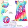 imageWonderBabe Girls Nightgowns Unicorn Pajamas for girl Mermaid Sleepwear Toddler Nightgown Night Sleep Dress ClothesDunicorn