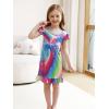imageWonderBabe Girls Nightgowns Unicorn Pajamas for girl Mermaid Sleepwear Toddler Nightgown Night Sleep Dress ClothesGunicorn