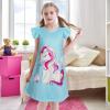 imageWonderBabe Girls Nightgowns Unicorn Pajamas for girl Mermaid Sleepwear Toddler Nightgown Night Sleep Dress ClothesKunicorn