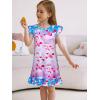 imageWonderBabe Girls Nightgowns Unicorn Pajamas for girl Mermaid Sleepwear Toddler Nightgown Night Sleep Dress ClothesNunicorn
