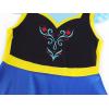 imageWonderBabe Princess Dress With Cape Girls Christmas Birthday Party Cosplay Costume Toddler Ruffle Sleeve Fancy Outfit GiftDark Blue
