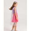 imageWonderBabe Princess Dress With Cape Girls Christmas Birthday Party Cosplay Costume Toddler Ruffle Sleeve Fancy Outfit GiftPurple