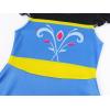 imageWonderBabe Princess Dress With Cape Girls Christmas Birthday Party Cosplay Costume Toddler Ruffle Sleeve Fancy Outfit GiftSky Blue