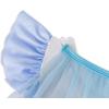 imageWonderBabe Princess Dress With Cape Girls Christmas Birthday Party Cosplay Costume Toddler Ruffle Sleeve Fancy Outfit GiftWhite