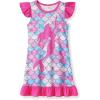 imageWonderBabe Girls Nightgowns Unicorn Pajamas for girl Mermaid Sleepwear Toddler Nightgown Night Sleep Dress ClothesBmermaid