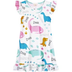 imageWonderBabe Girls Nightgowns Unicorn Pajamas for girl Mermaid Sleepwear Toddler Nightgown Night Sleep Dress ClothesEunicorn