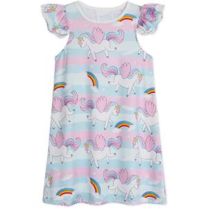 imageWonderBabe Girls Nightgowns Unicorn Pajamas for girl Mermaid Sleepwear Toddler Nightgown Night Sleep Dress ClothesMunicorn
