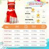 imageWonderBabe Girls Princess Costume Toddler Kids Theme Birthday Outfits Halloween Dress up TwoPieces Crop Top Tassel Skirt SetRed