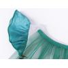 imageWonderBabe Girls Princess Costumes Princess Dresses Fancy Dress Up Outfits with Cape Birthday Party Christmas CosplayGreen