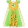 imageWonderBabe Girls Princess Costumes Princess Dresses Fancy Dress Up Outfits with Cape Birthday Party Christmas CosplayLight Green