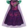 imageWonderBabe Girls Princess Costumes Princess Dresses Fancy Dress Up Outfits with Cape Birthday Party Christmas CosplayPurple