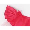 imageWonderBabe Girls Princess Costumes Princess Dresses Fancy Dress Up Outfits with Cape Birthday Party Christmas CosplayRose