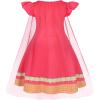 imageWonderBabe Girls Princess Costumes Princess Dresses Fancy Dress Up Outfits with Cape Birthday Party Christmas CosplayRose