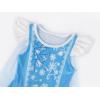 imageWonderBabe Girls Princess Costumes Princess Dresses Fancy Dress Up Outfits with Cape Birthday Party Christmas CosplaySsky Blue