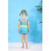 imageWonderBabe Girls Princess Two Piece Swimsuit Kids Bathing Suits Ruffles Fancy Swimwear Surf Beach Summer Swimming Tankini SetBlue02