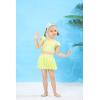 imageWonderBabe Girls Princess Two Piece Swimsuit Kids Bathing Suits Ruffles Fancy Swimwear Surf Beach Summer Swimming Tankini SetGreen