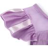imageWonderBabe Girls Princess Two Piece Swimsuit Kids Bathing Suits Ruffles Fancy Swimwear Surf Beach Summer Swimming Tankini SetPurple