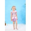 imageWonderBabe Girls Princess Two Piece Swimsuit Kids Bathing Suits Ruffles Fancy Swimwear Surf Beach Summer Swimming Tankini SetPurple