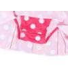 imageWonderBabe Girls Princess Two Piece Swimsuit Kids Bathing Suits Ruffles Fancy Swimwear Surf Beach Summer Swimming Tankini SetRose Red