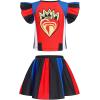 imageWonderBabe Descendants Bathing Suit for Girls Princess Two Piece Ruffle Swimsuit Kids Bikini Set Swimwear Dress UpBlack