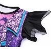 imageWonderBabe Descendants Bathing Suit for Girls Princess Two Piece Ruffle Swimsuit Kids Bikini Set Swimwear Dress UpBpurple